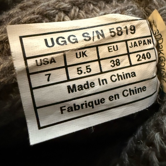 UGG Charcoal Knit Button Boots - Picture 7 of 8